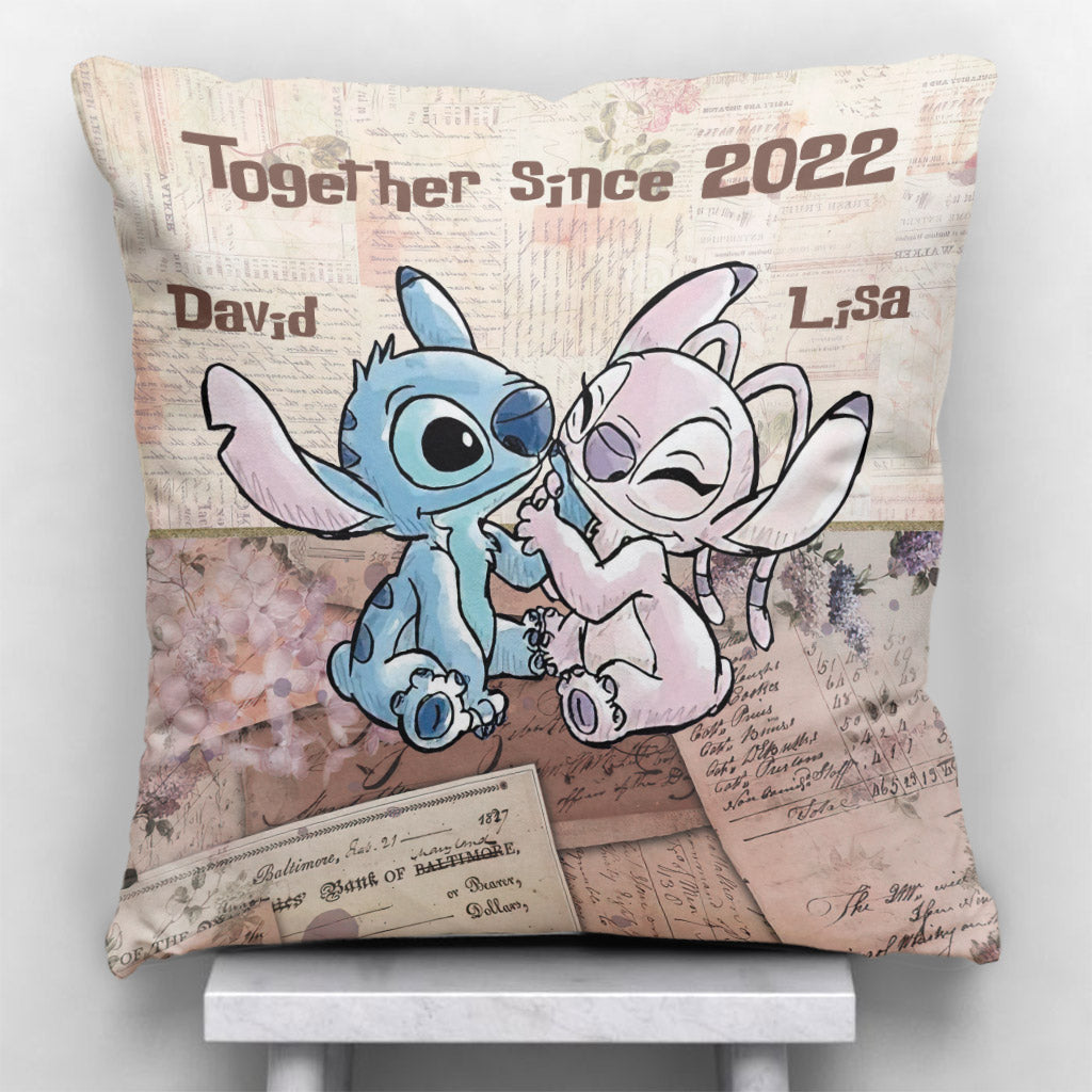 Together Since - Personalized Couple Ohana Throw Pillow