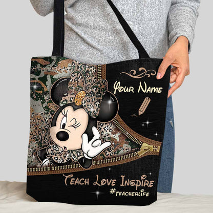 Teach Love Inspire - Personalized Teacher Tote Bag