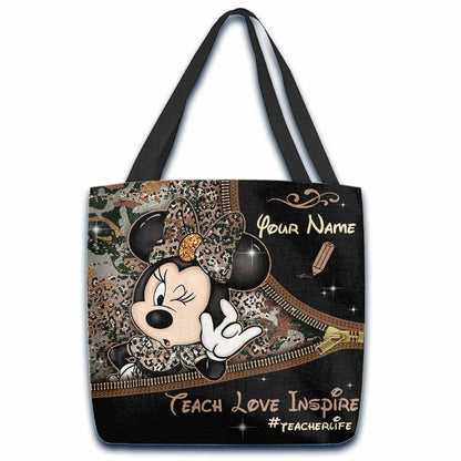 Teach Love Inspire - Personalized Teacher Tote Bag