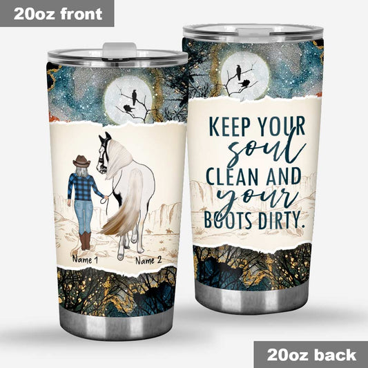 You'll Never Walk Alone - Personalized Horse Tumbler