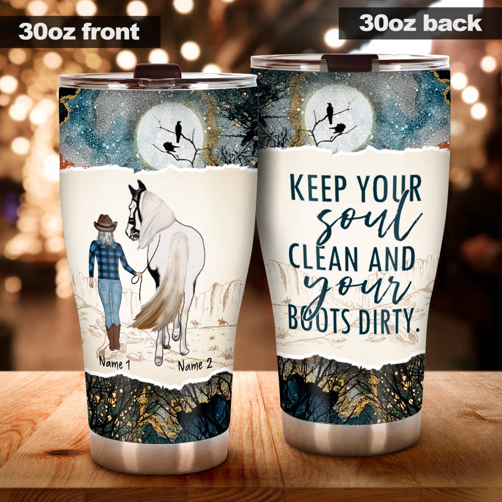 You'll Never Walk Alone - Personalized Horse Tumbler