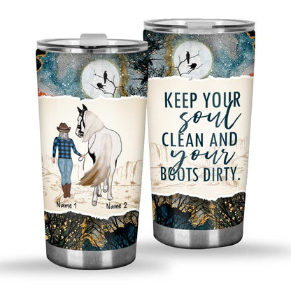 You'll Never Walk Alone - Personalized Horse Tumbler