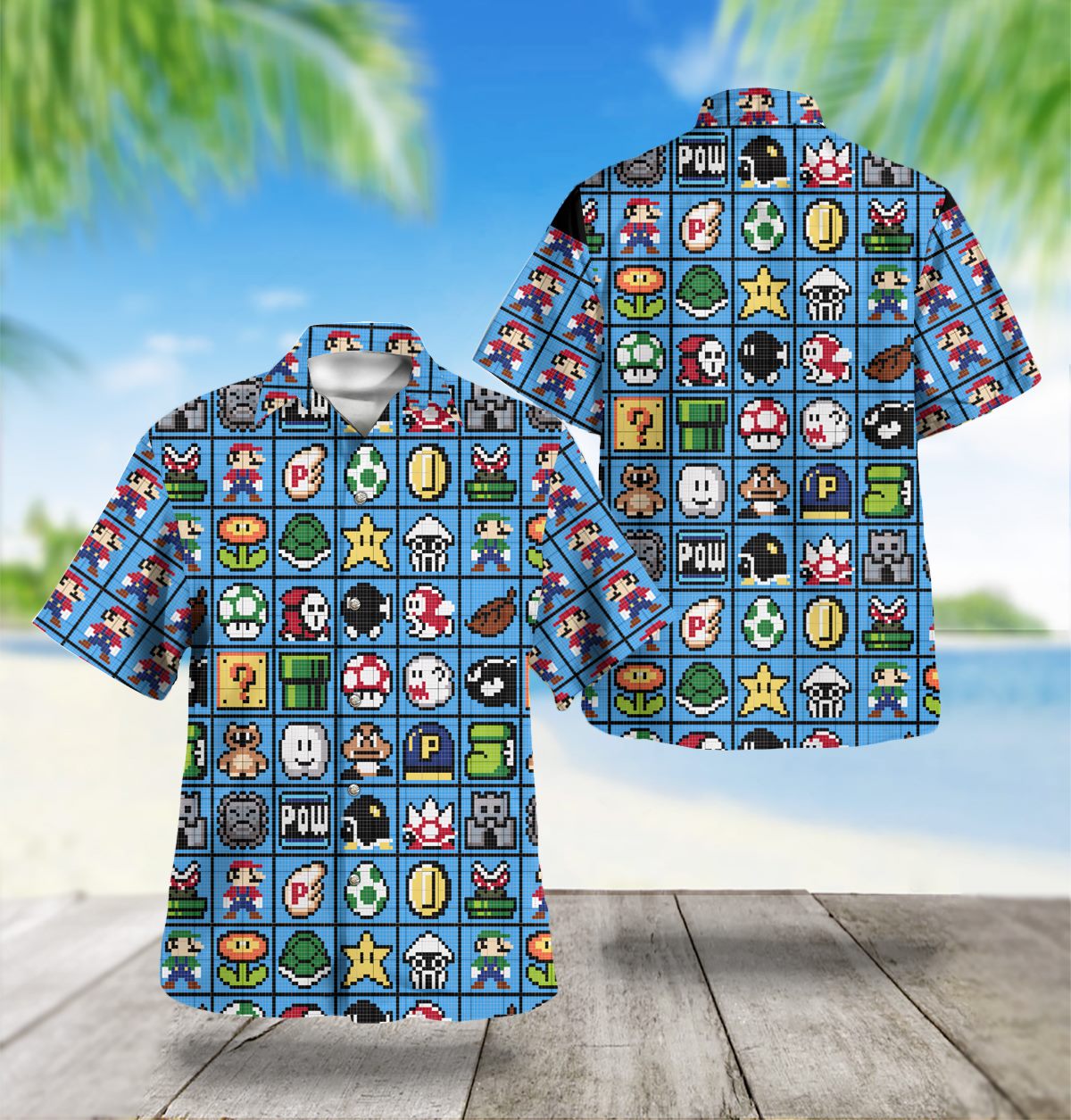 The Icons Super Plumber Hawaiian Shirt 0523