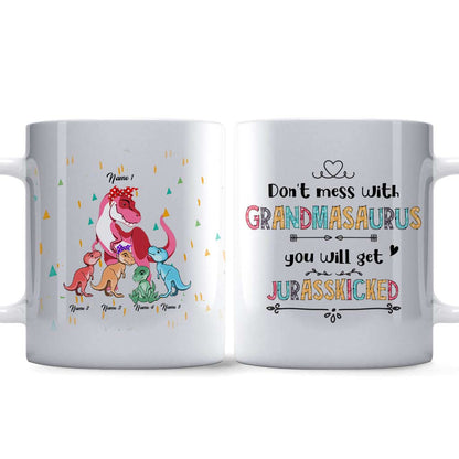 Don't Mess With Grandmasaurus - Personalized Mug