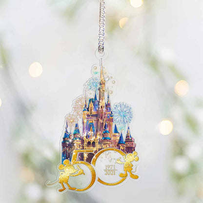 50 Years Of Magic - Mouse Transparent Ornament