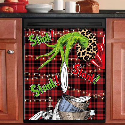 Stink Stank Stunk - Christmas Stole Christmas Dishwasher Cover