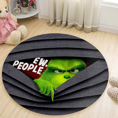 Ew People - Personalized Stole Christmas Round Rug