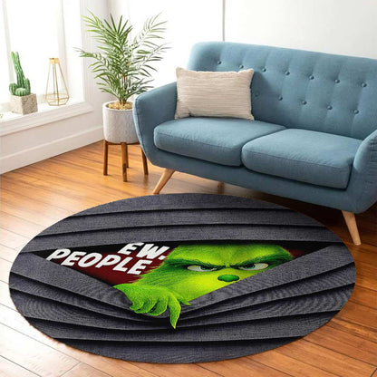 Ew People - Personalized Stole Christmas Round Rug