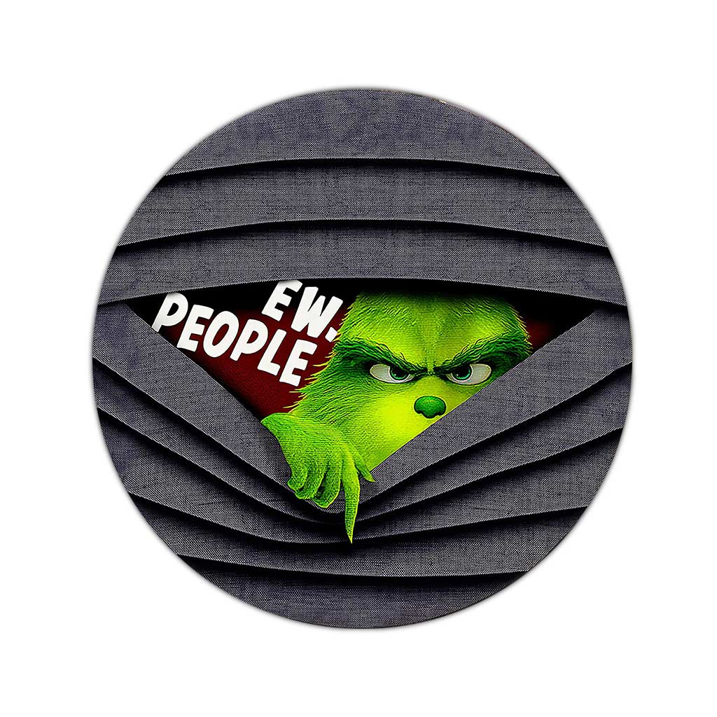 Ew People - Personalized Stole Christmas Round Rug