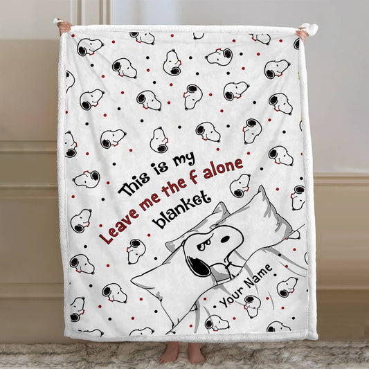 This Is My Leave Me Alone Blanket - Personalized Blanket