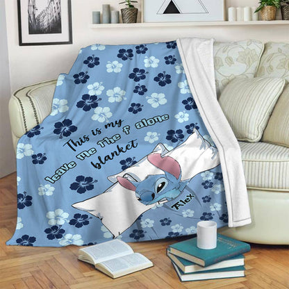 This Is My Leave Me Alone Blanket - Personalized Ohana Blanket