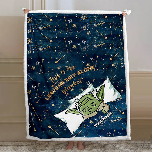 This Is My Leave Me Alone Blanket - Personalized The Force Blanket