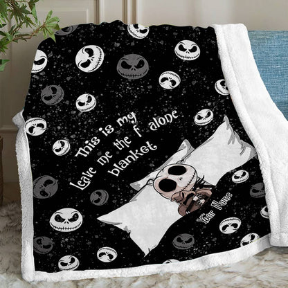 This Is My Leave Me Alone Blanket - Personalized Nightmare Blanket