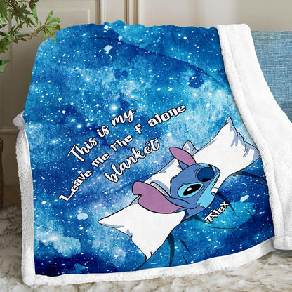 This Is My Leave Me Alone Blanket - Personalized Ohana Blanket