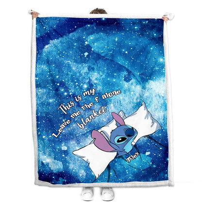 This Is My Leave Me Alone Blanket - Personalized Ohana Blanket