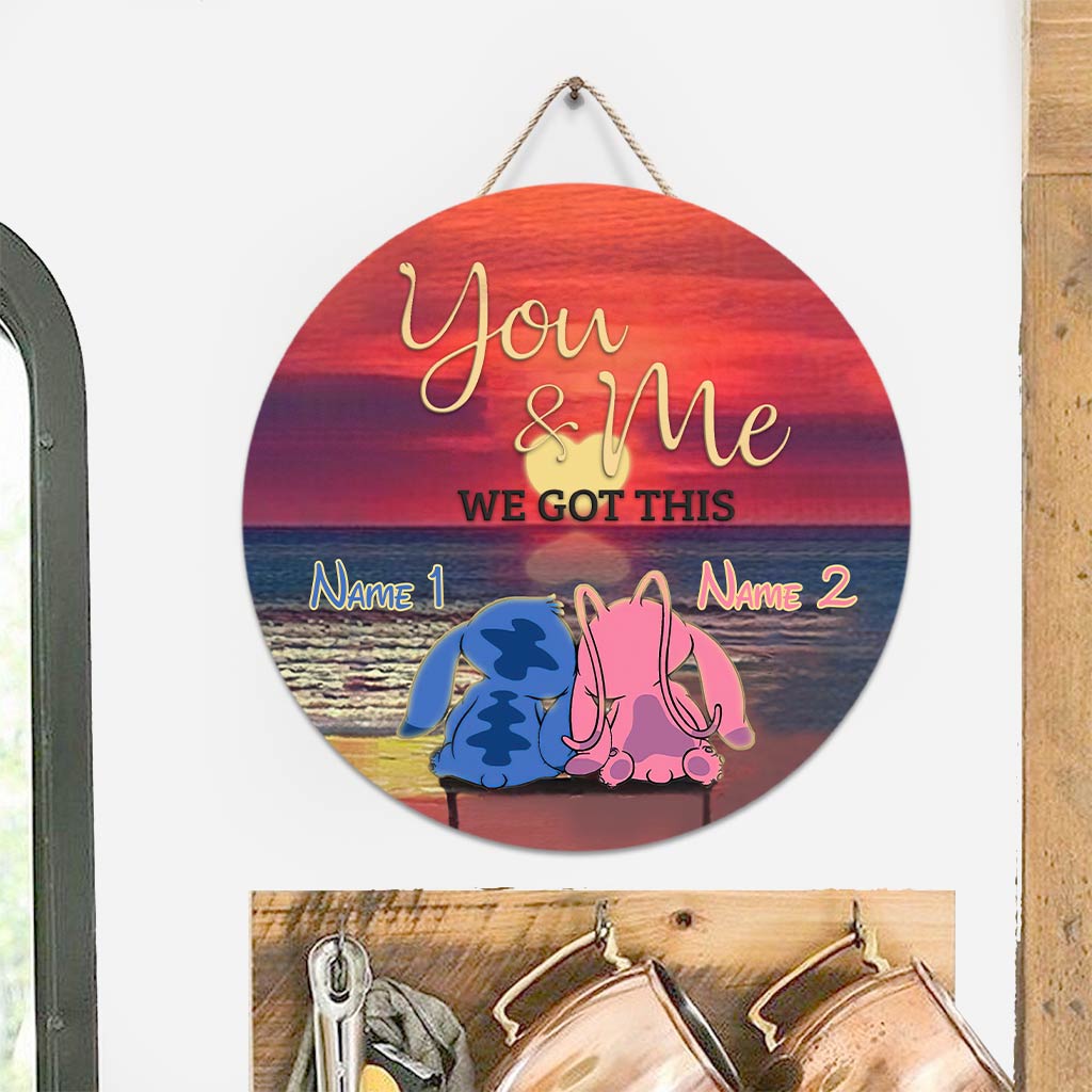 We Got This - Personalized Round Wood Sign