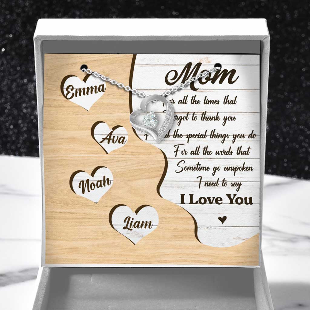 Thank You Mom - Personalized Mother's Day Forever Love Necklace