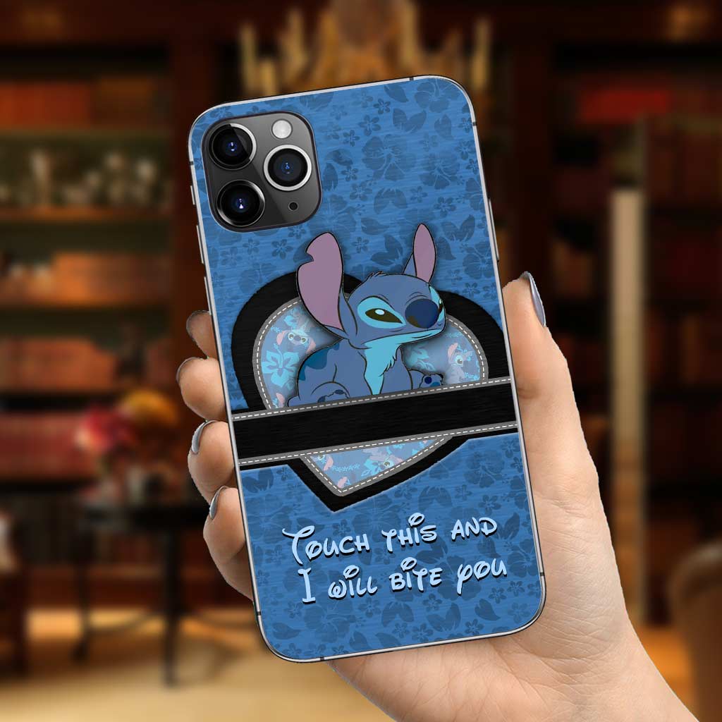 Touch This And I Will Bite You - Personalized Ohana Phone Case