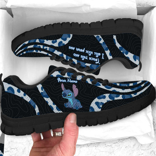 Touch This And I Will Bite You - Personalized Ohana Sneakers