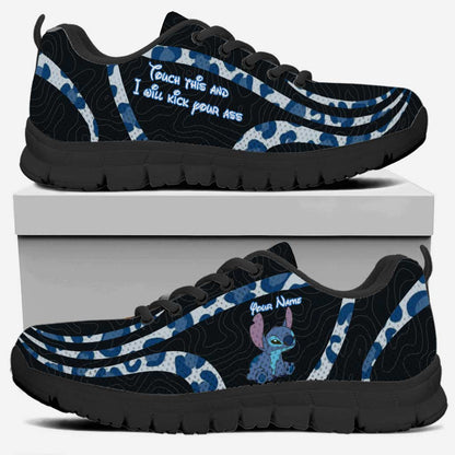 Touch This And I Will Bite You - Personalized Ohana Sneakers