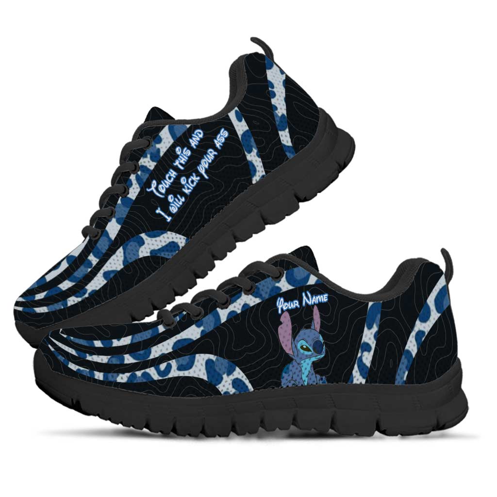 Touch This And I Will Bite You - Personalized Ohana Sneakers