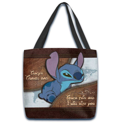 Touch This And I Will Bite You - Personalized Travelling Tote Bag