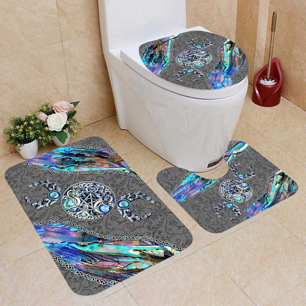 Triple Moon Witch Vibes - 3 Pieces Bathroom Mats Set