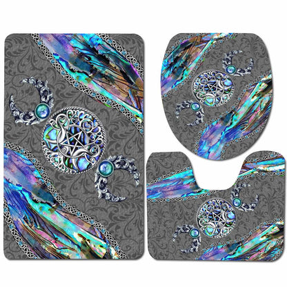 Triple Moon Witch Vibes - 3 Pieces Bathroom Mats Set