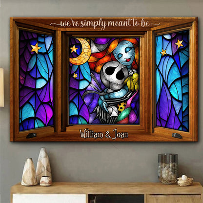 We're Simply Meant To Be - Personalized Nightmare Canvas And Poster