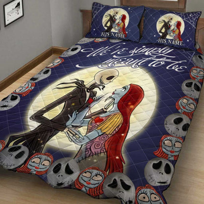 We're Simply Meant To Be - Personalized Nightmare Quilt Set