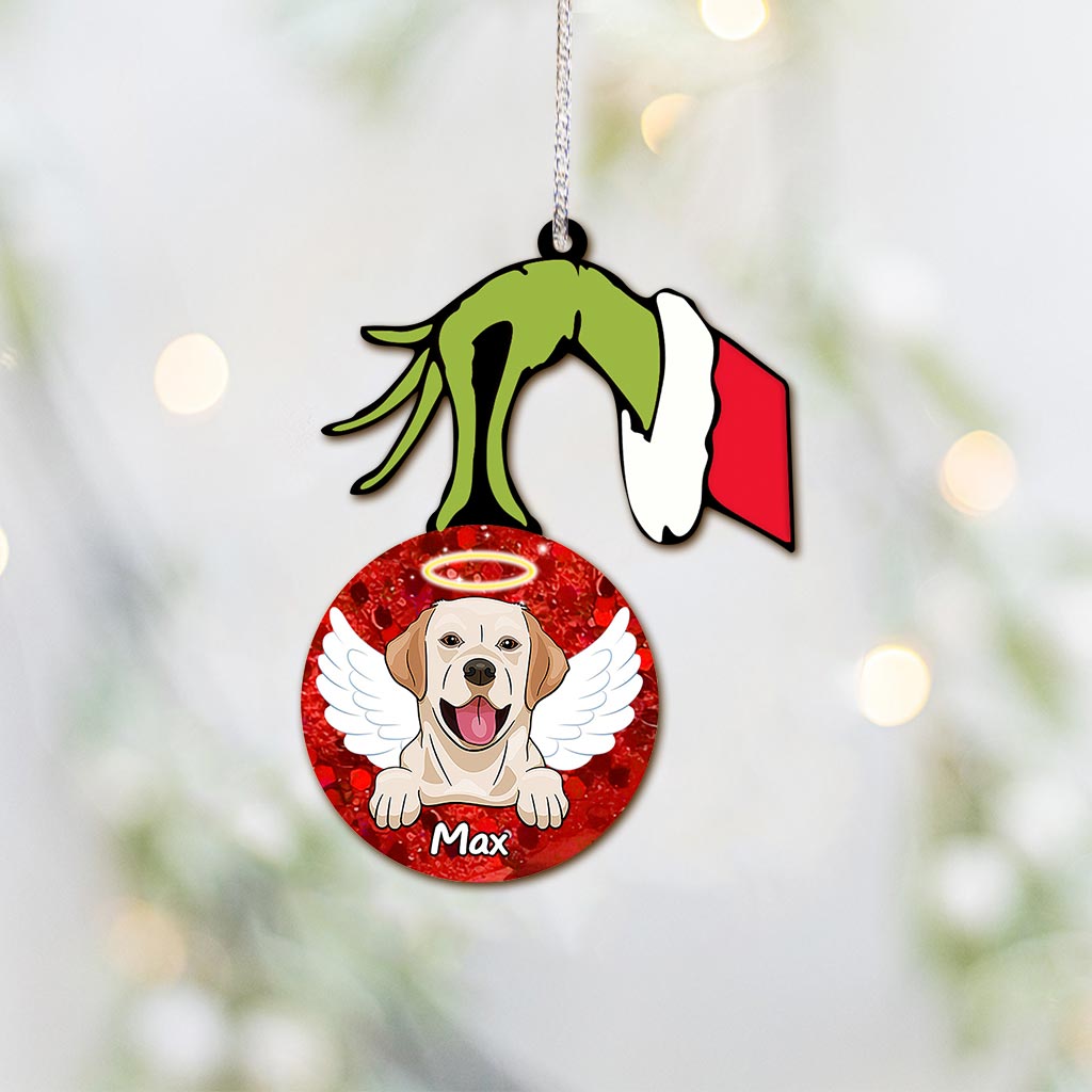 Merry Christmas - Personalized Dog Ornament (Printed On Both Sides)