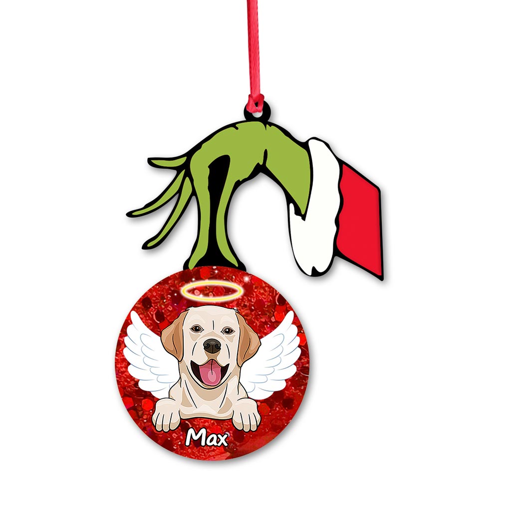 Merry Christmas - Personalized Dog Ornament (Printed On Both Sides)