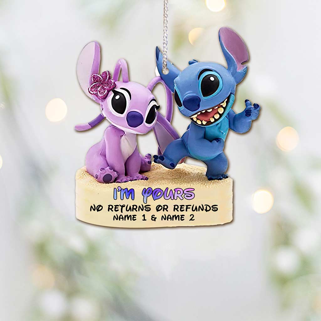 I'm Yours - Personalized Christmas Ohana Ornament (Printed On Both Sides)