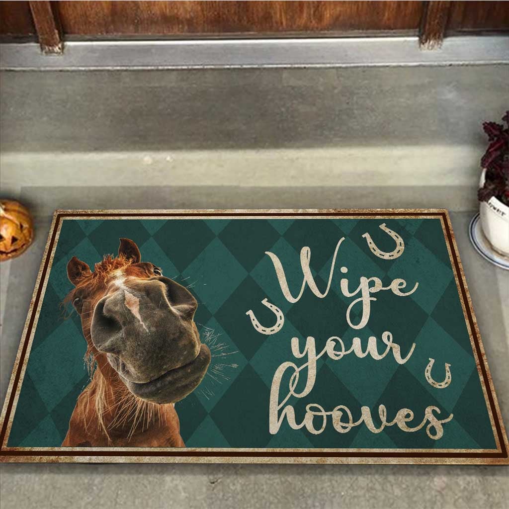 Wipe Your Hooves - Horse Doormat