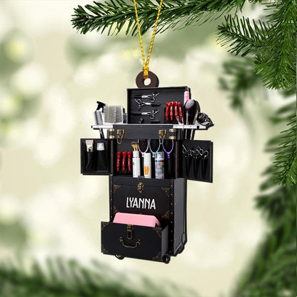 Trolly Hairdresser's Collection - Personalized Christmas Hairdresser Ornament (Printed On Both Sides)