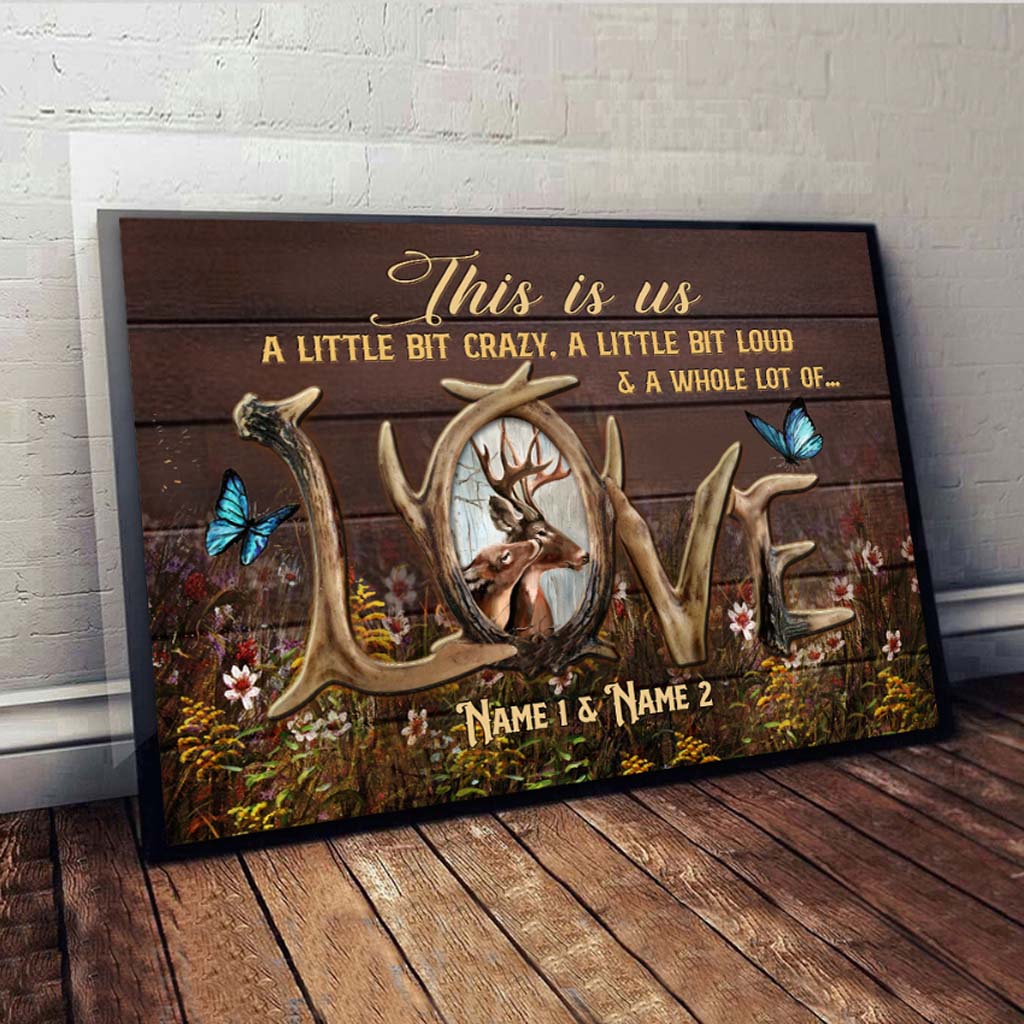 This Is Us - Personalized Couple Hunting Poster