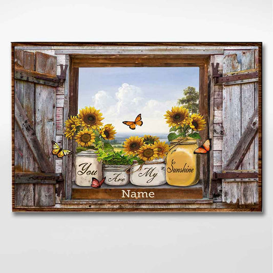 You Are My Sunshine - Sunflower Personalized Poster