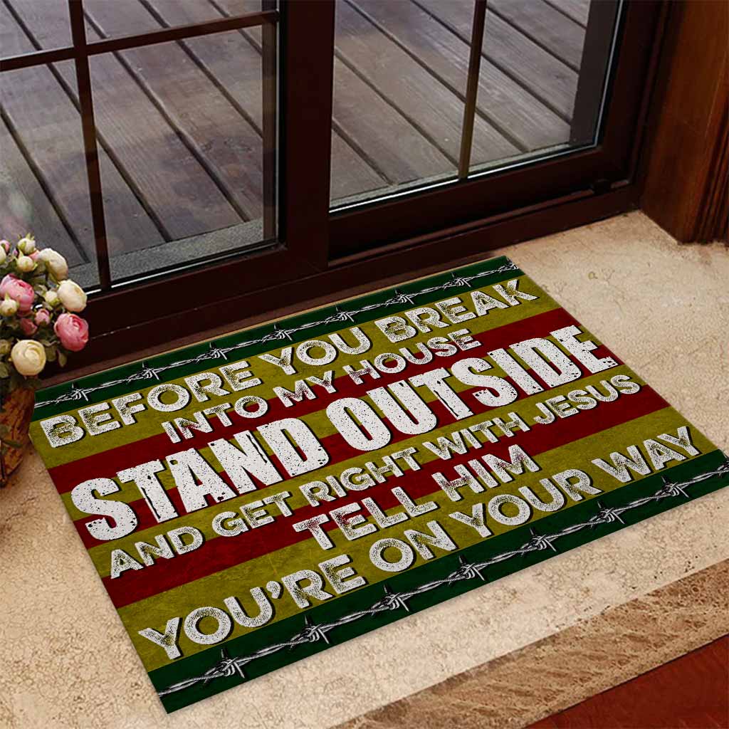 Before You Break Into My House - Veteran Doormat