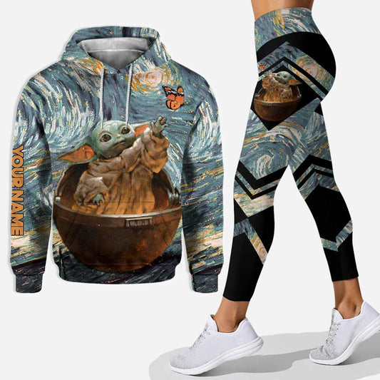 The Child Beautiful Starry Night - Personalized The Force Hoodie and Leggings