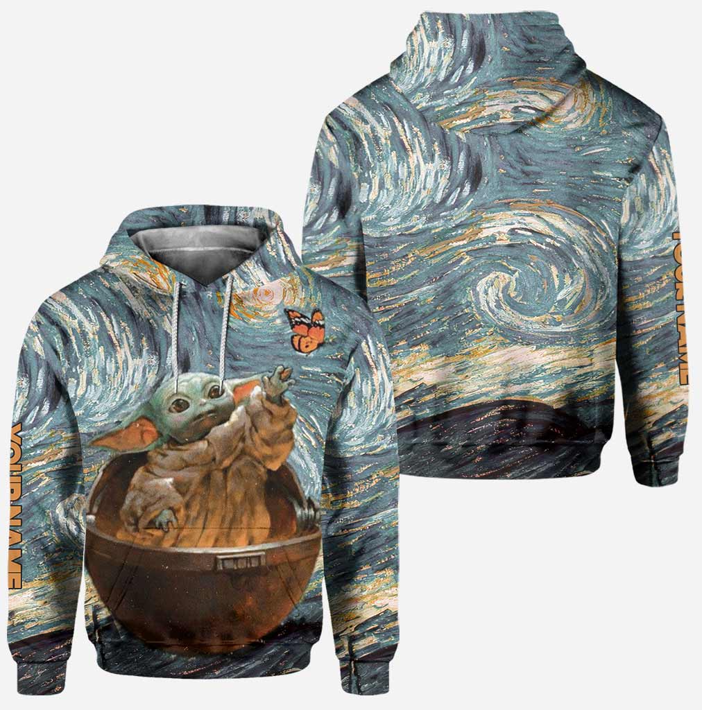 The Child Beautiful Starry Night - Personalized The Force Hoodie and Leggings