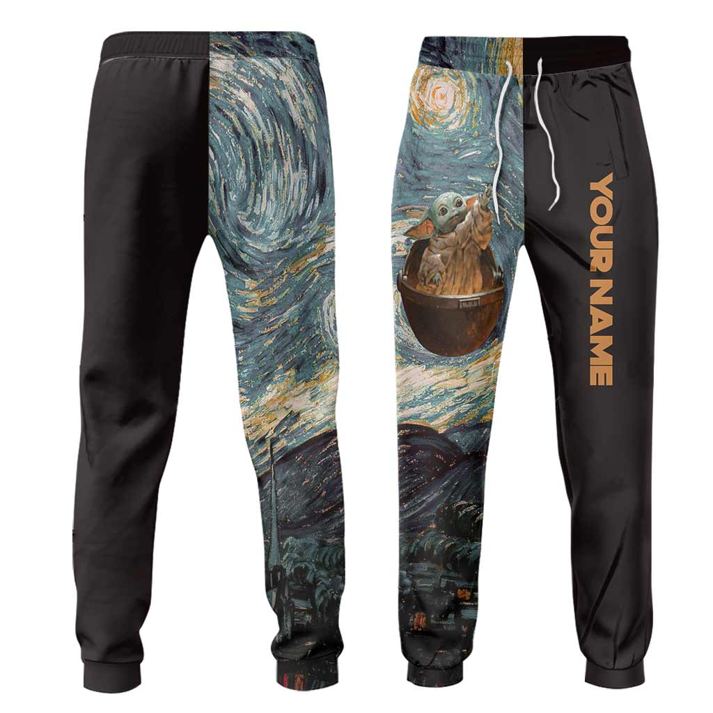 The Child Beautiful Starry Night - Personalized The Force Hoodie and Sweatpants