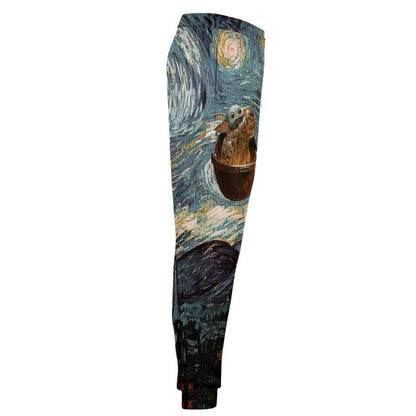 The Child Beautiful Starry Night - Personalized The Force Hoodie and Sweatpants