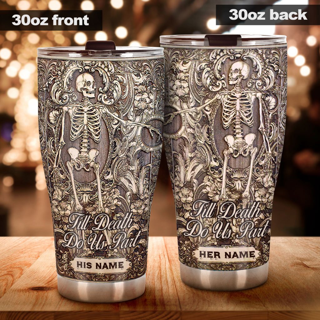 Till Death Do Us Part - Personalized Couple Tumbler