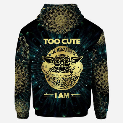 Too Cute I Am The Child - Personalized Hoodie and Leggings