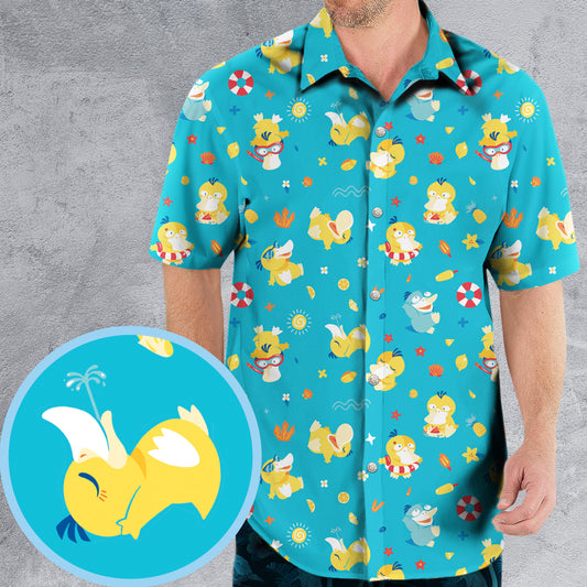 Swimming Pool Monster Trainer Hawaiian Shirt 0823