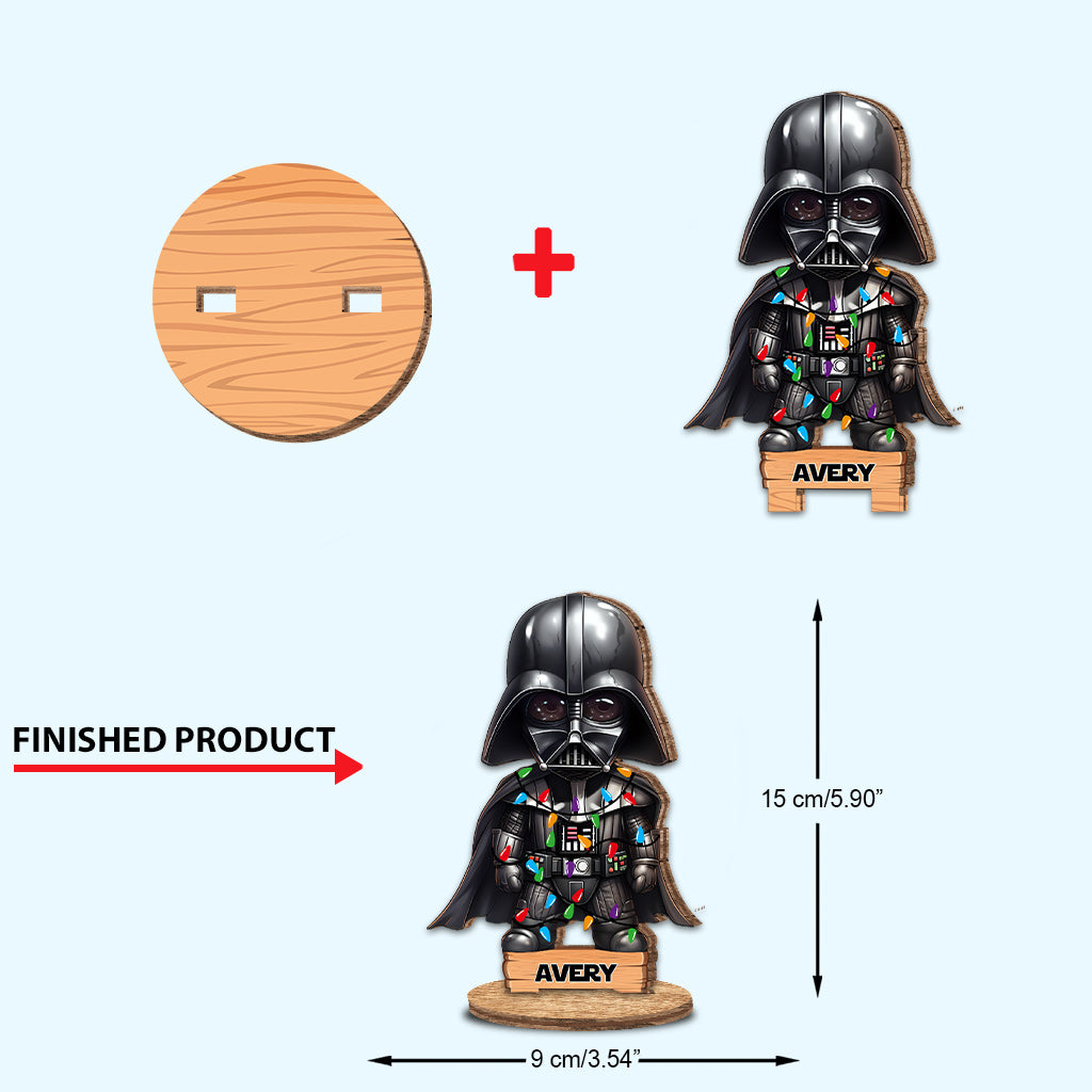 The Force Is Strong With This Family - Personalized The Force Freestanding Wood Plaque