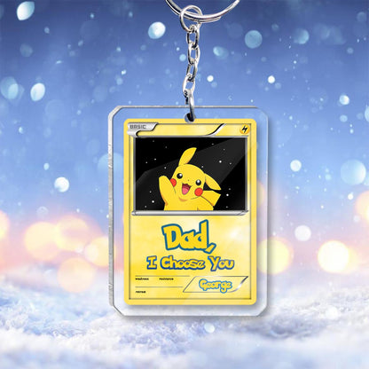 We Choose You - Personalized Monster Trainer Transparent Keychain