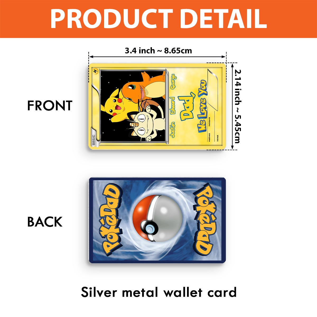 We Choose You - Personalized Monster Trainer Wallet Insert Card