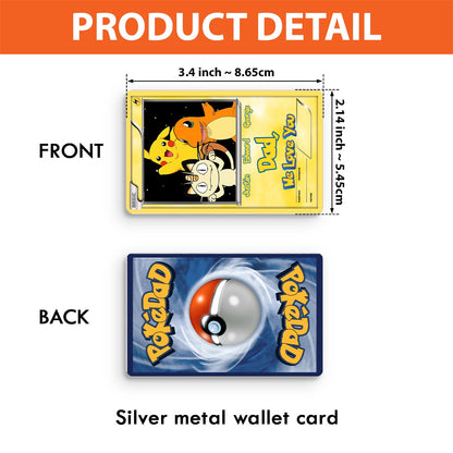 We Choose You - Personalized Monster Trainer Wallet Insert Card