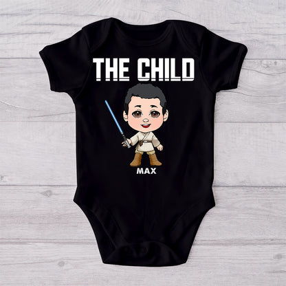 The Dadalorian This Is The Way - Personalized Father T-shirt And Baby Onesie